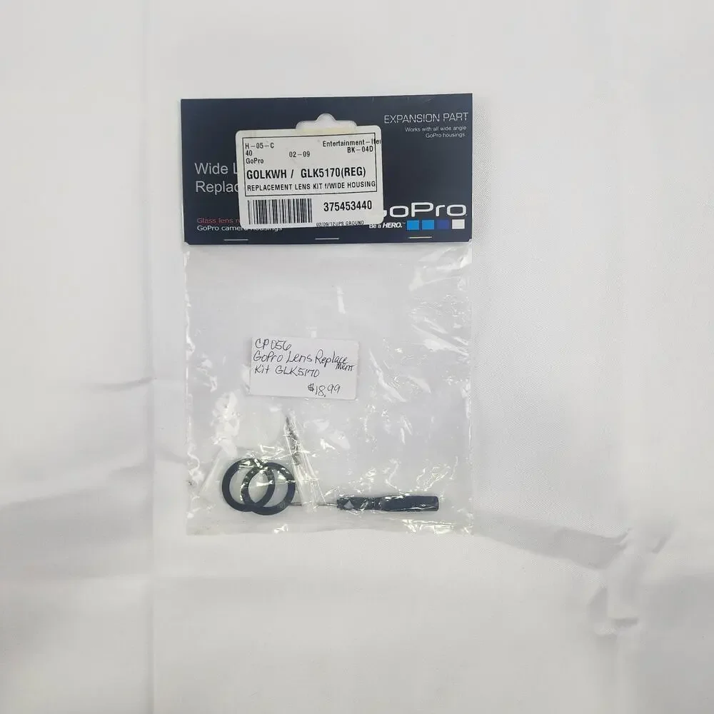 GoPro Wide Lens Replacement Kit GLK5170 GOLKWH for Wide Angle Housing w/ Tools